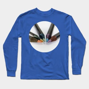 five colored pencil tips Long Sleeve T-Shirt